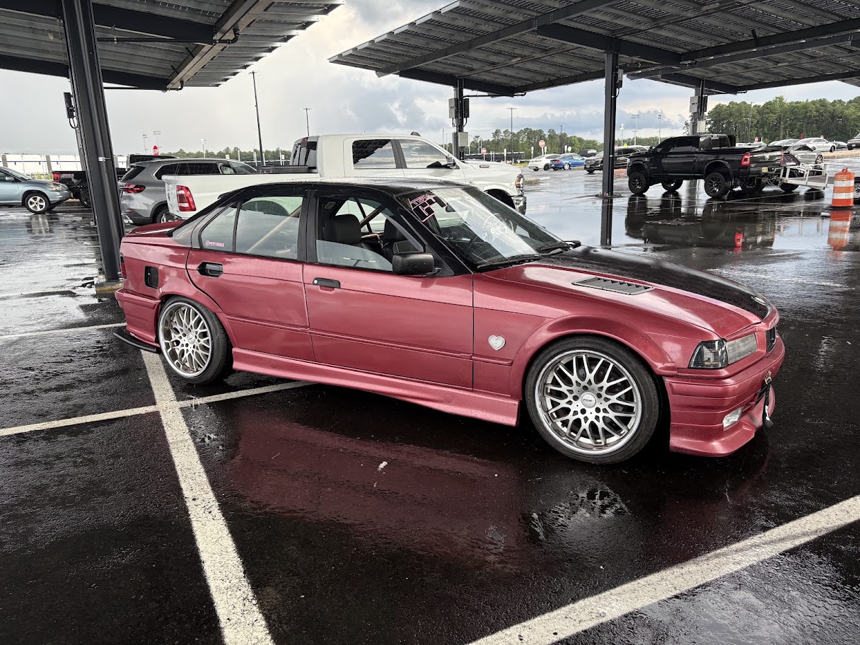 PETTY E36 — side profile under solar canopy